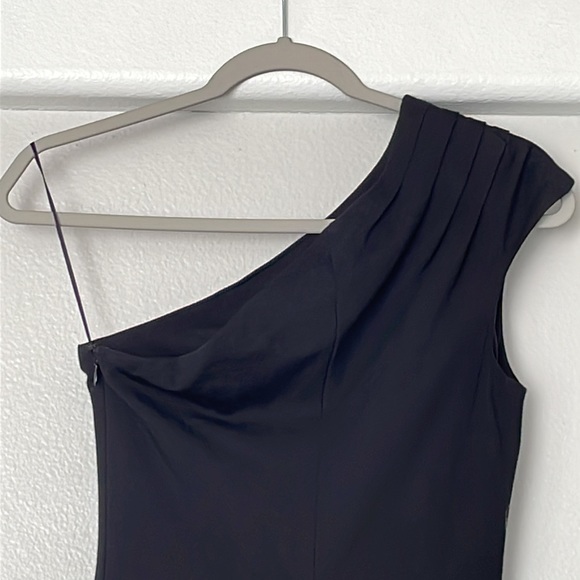 NWT Dress the Population Eva Black One Shoulder Gown Dress Size XS - Picture 6 of 10